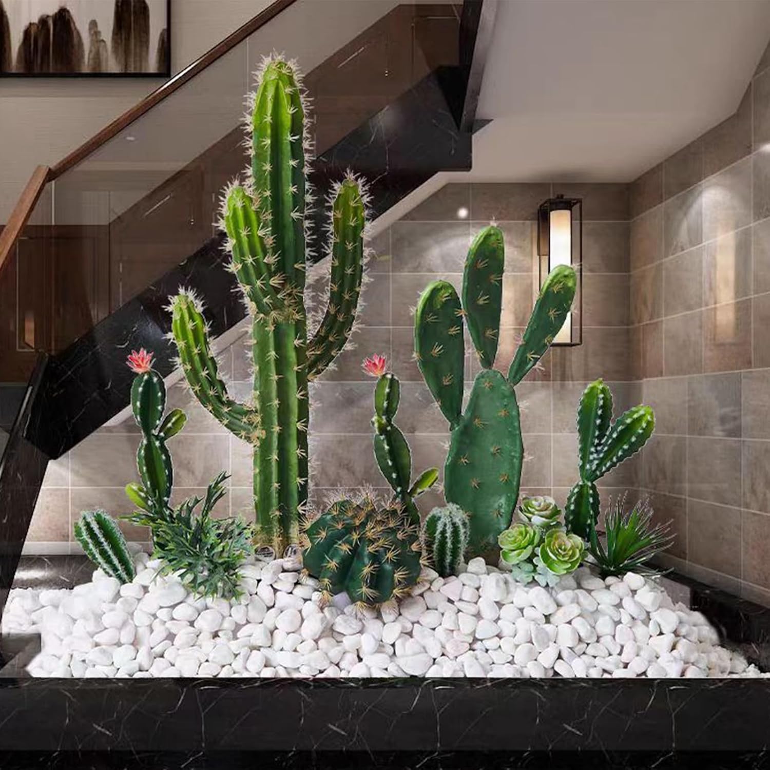 5 lbs White Matte Rocks for Plants, 2-3 Inch Large Pebbles for Indoor Plants, Decorative River Stones for Succulent, Landscaping, Vases, Crafting and Garden