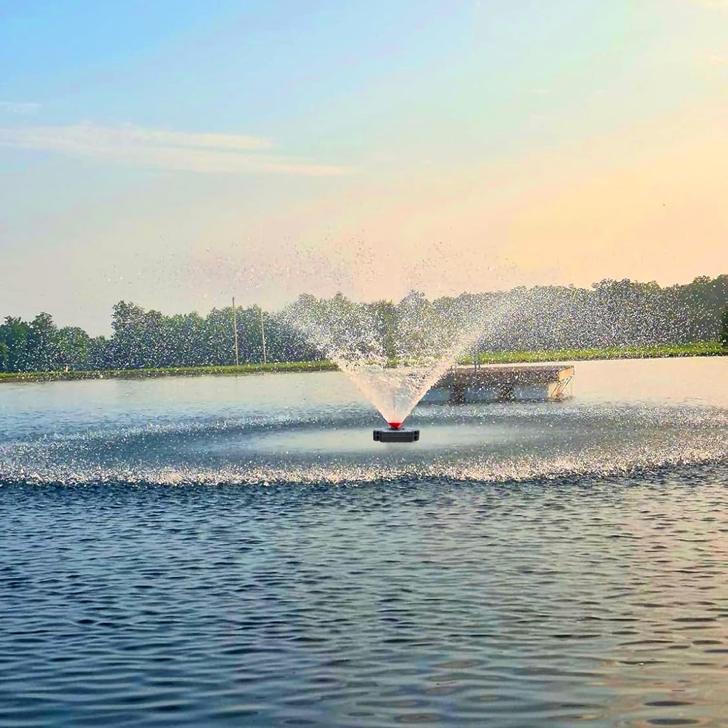 Pond Fountain Aerator 750W -Pond Fountain -1HP 15000 GPH Floating Aerator Pump-100ft Power Cord -For Ponds and Lakes 2025 Latest model