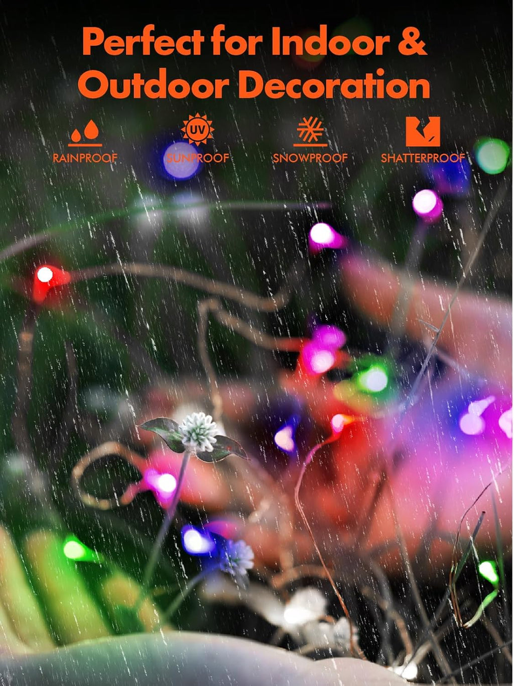 Twinkle Star 2 Pack Solar Christmas Lights Outdoor, Total 80 FT 240 LED Solar Powered Christmas Fairy Lights Waterproof with 8 Modes for Patio Garden Party Backyard Wedding Decorations Multicolor