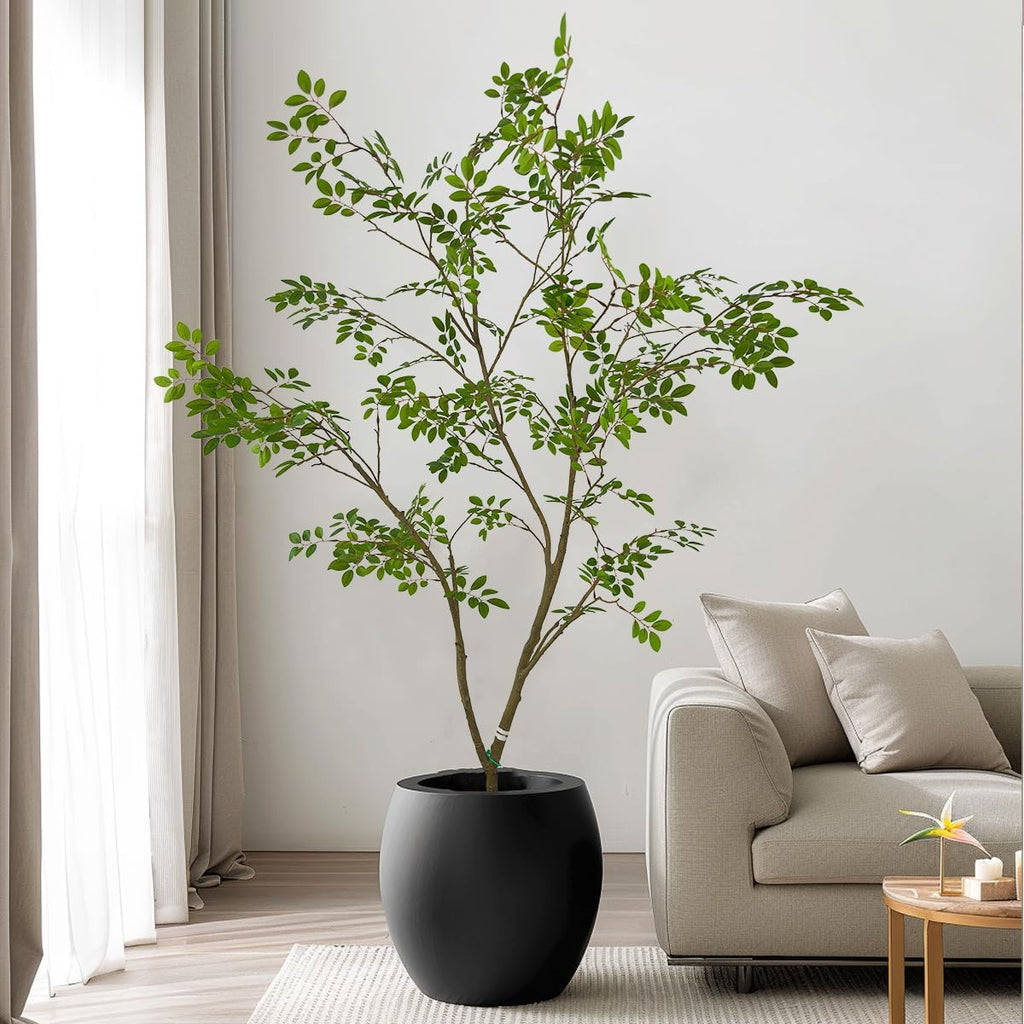 Artificial Elm Tree Faux Elm Tree 6ft Tall Fake Plant in Pot Fake Silk Tree Faux Plants Indoor