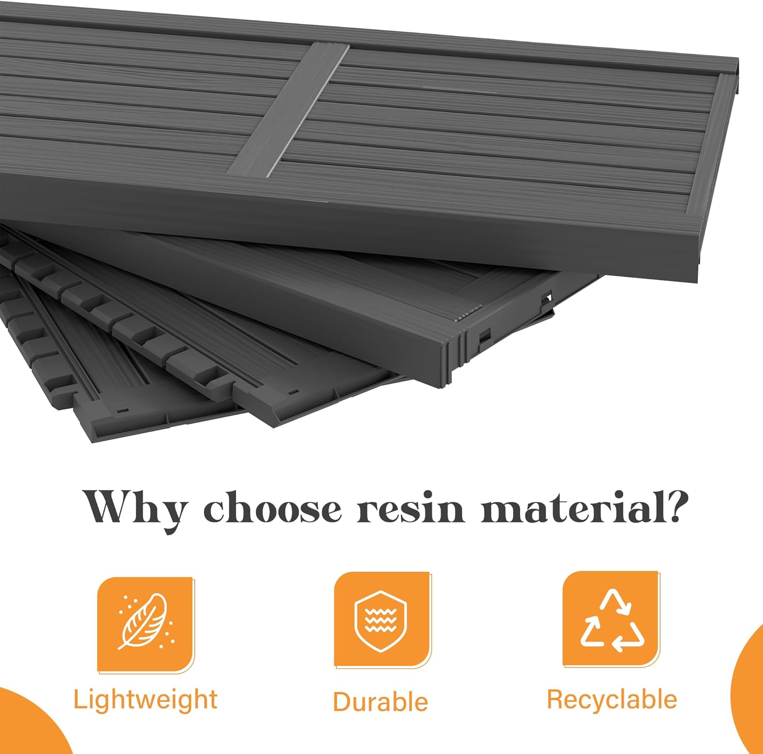 Shed Outdoor Storage Shed with Sloping Roof and Lockable Door, Resin Outdoor Storage Box Cabinet Waterproof and Multiple Hooks for Backyard, Patio, Poolside, Black