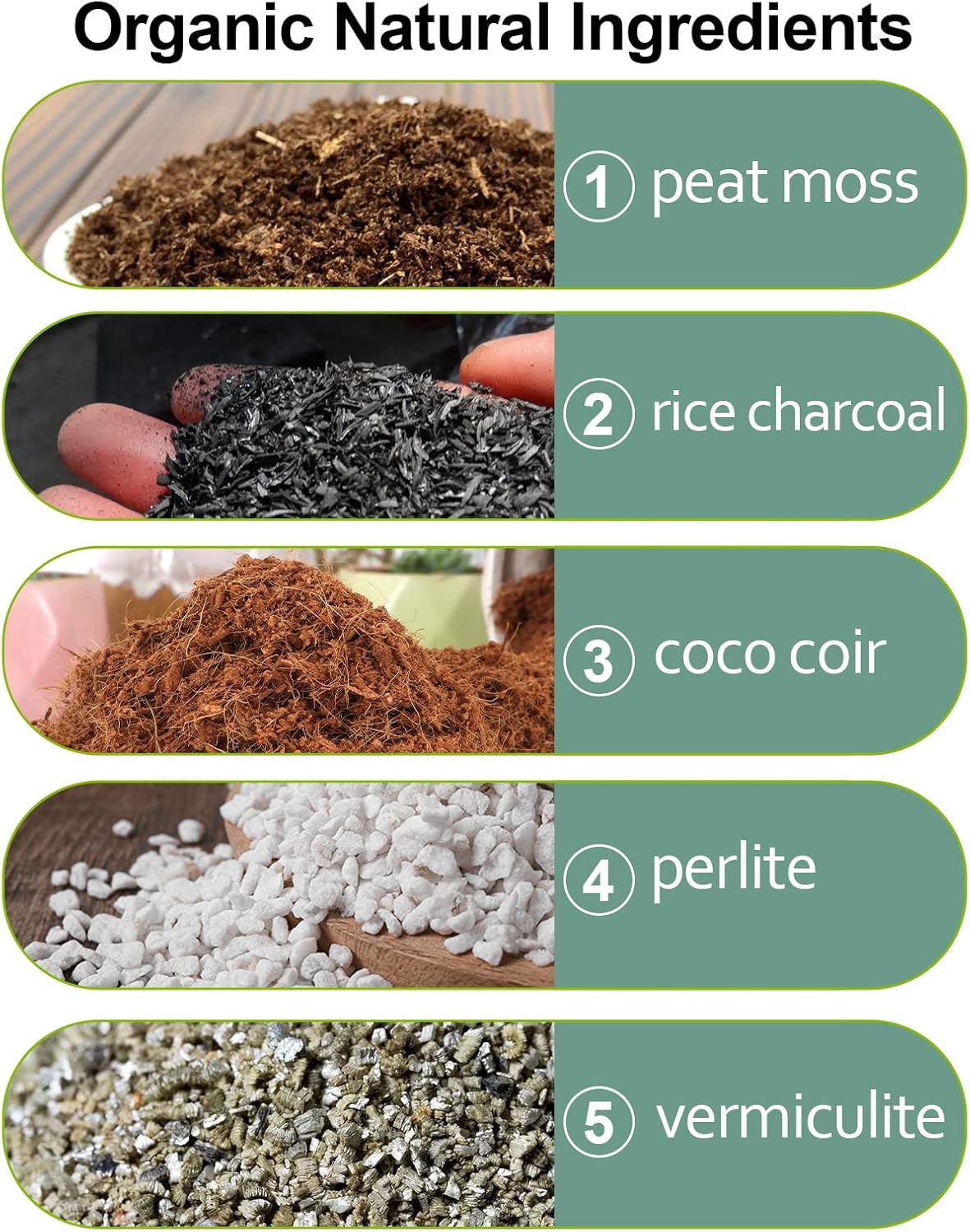 Sphagnum Peat Moss, Natural Bonsai Potting Mix, Succulent and Cactus Potting Soil, Organic Garden Growing Soil Amendment and Media, for Flowers, Vegetables, Herbs, Orchid, Indoor Houseplant, 3qt