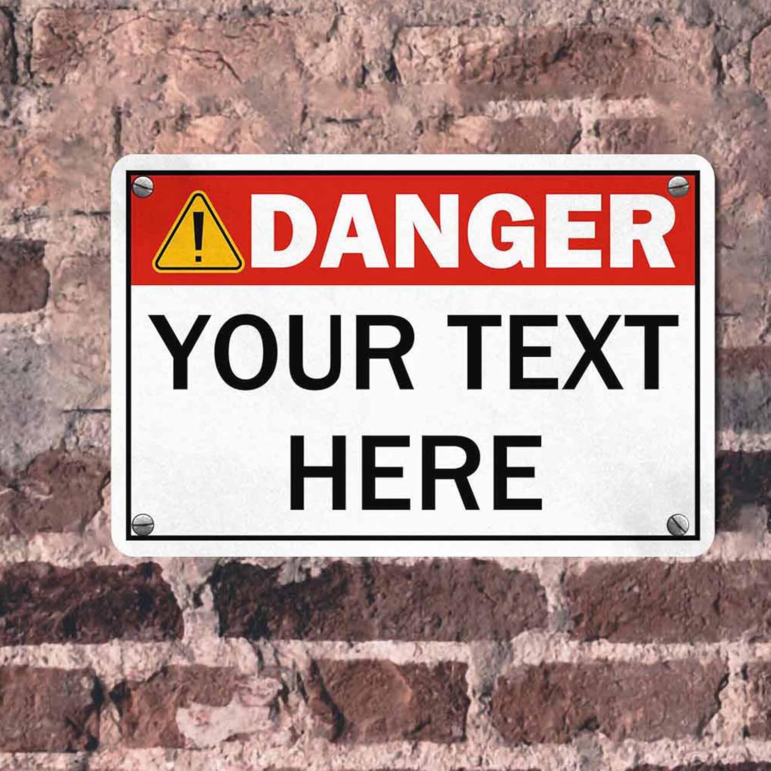 Custom Sign, Personalized Metal Signs, Customize for Office, Business, Workplace, Office, Home, Delivery Signs, Metal Sign With Your Own Image, Text,Photo, Pets, Kids Art Made in USA (Design 4)