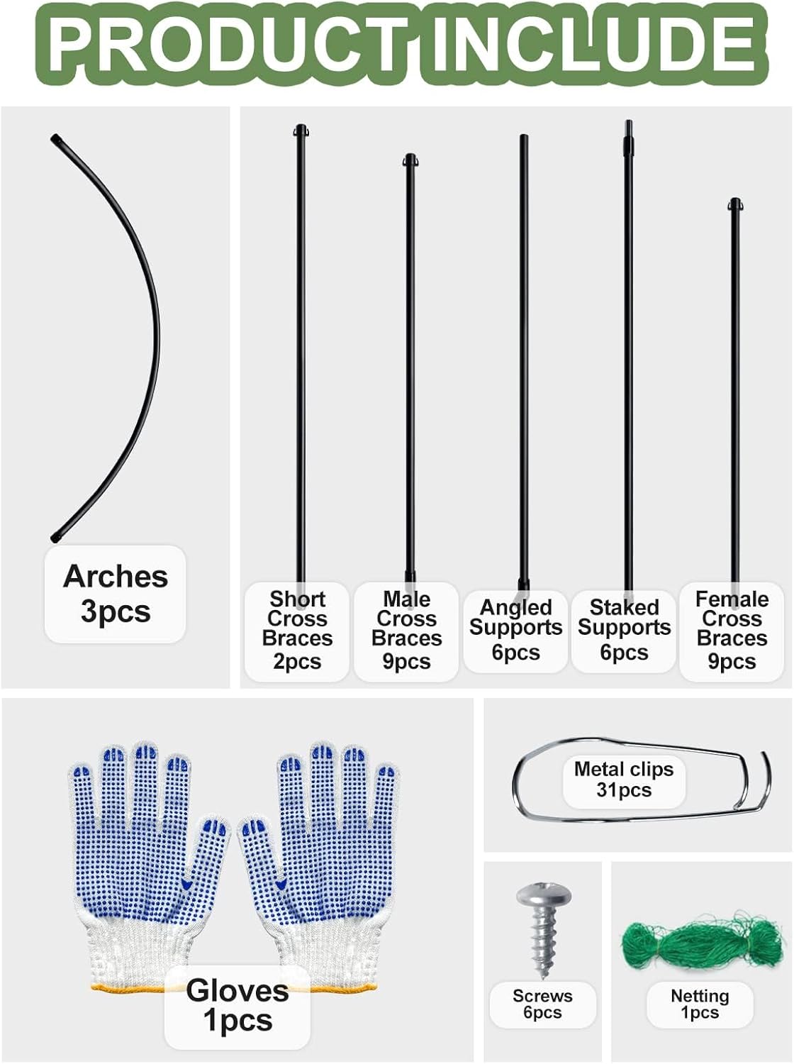 7FT Garden Arch Trellis for Climbing Plants Outdoor, Kalolary Extra Large Garden Tunnel Trellises Metal Cucumber Trellis Indoor for Climbing Vines Vegetable Garden Squash Arbors Plant Support