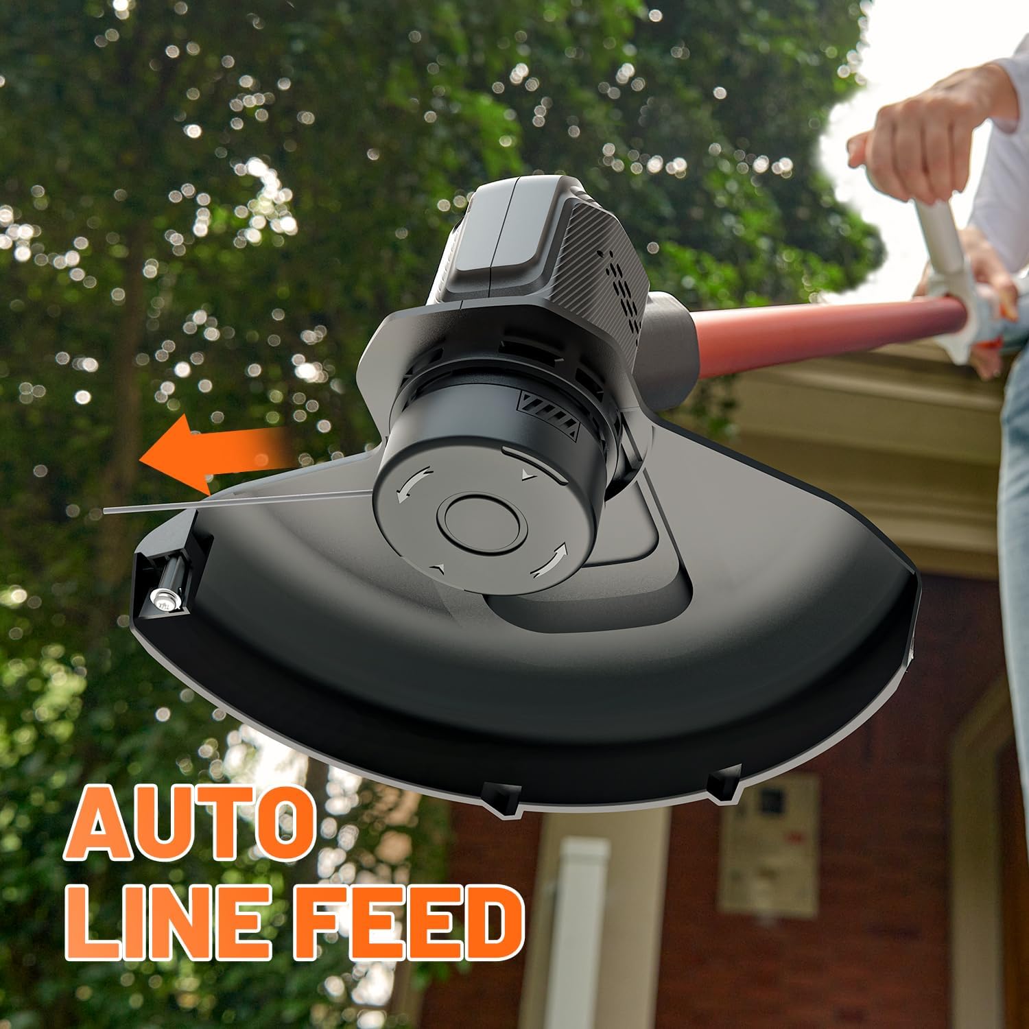 Litheli Cordless Weed Wacker 12 Inch, U20 Handy+ 20V String Trimmer & Weed Eater with 2.0Ah Battery, Grass Trimmer Tools for Garden, Yard and Farm