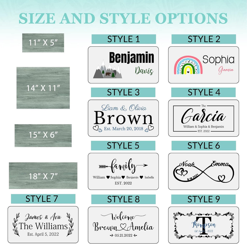 Custom Wood Sign Prsonalized Text Business 3D Home Decor, Personalized Rustic Plaque Board Hanging Wooden Name Sign for Wall Art, Customized Signs Plank Decoration Gifts for Wedding Family Farmhouse Kitchen, Rectangle