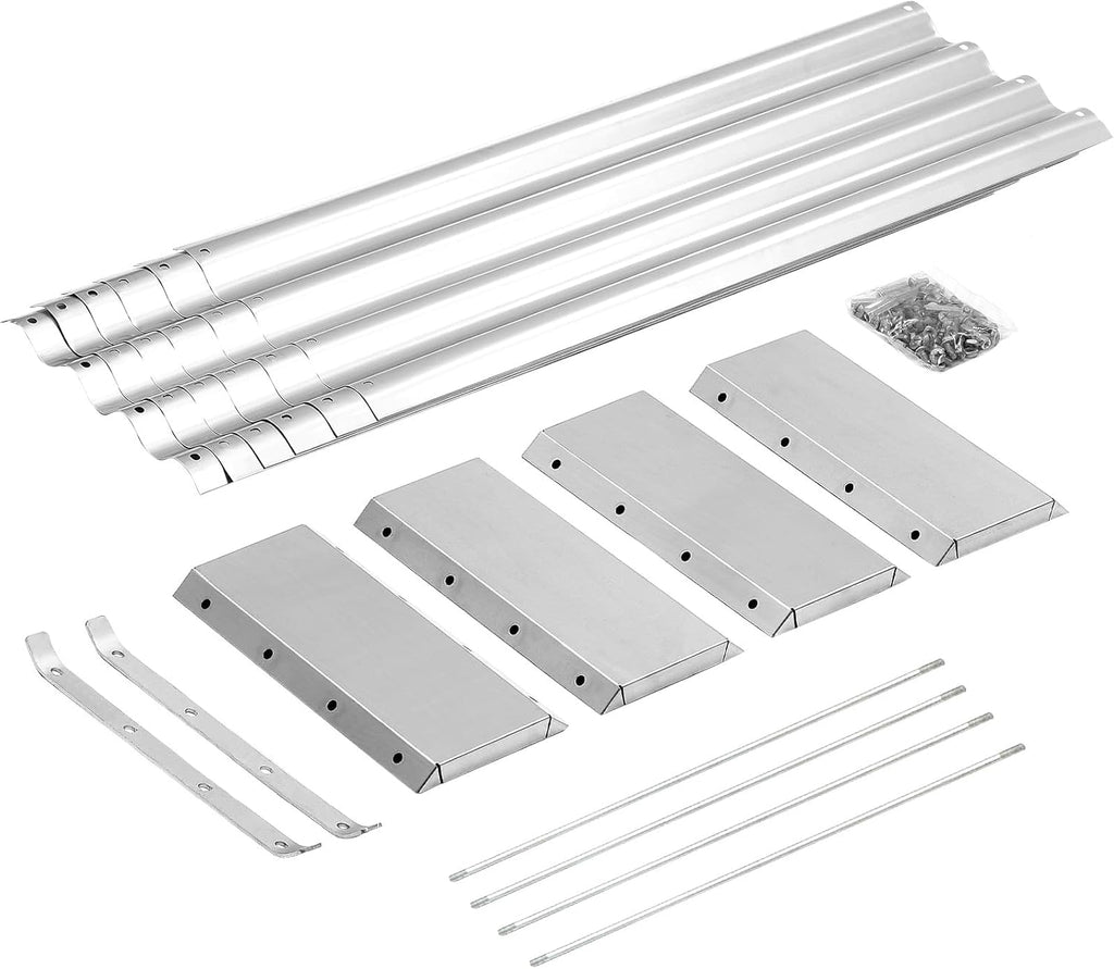 Land Guard 8×4×1ft Galvanized Metal Raised Garden Bed, Metal Planter Kit Box Outdoor for Deep-Rooted Vegetables, Flowers, Green and Herbs……