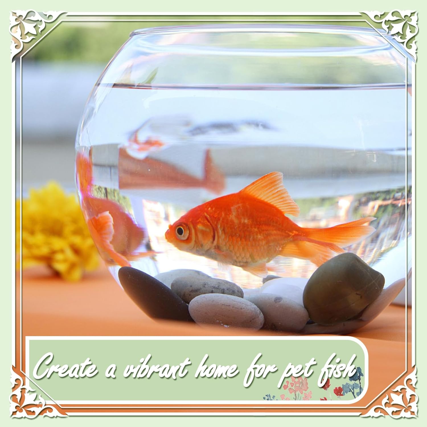 11lbs Mix Natural River Rocks, High-Polished Pebbles for Plants Garden, 1-2 inch Decorative Mix Stones, Ideal for Fish Tank, Vases, Crafting, Home Decor and Garden Landscaping Rocks,Mix