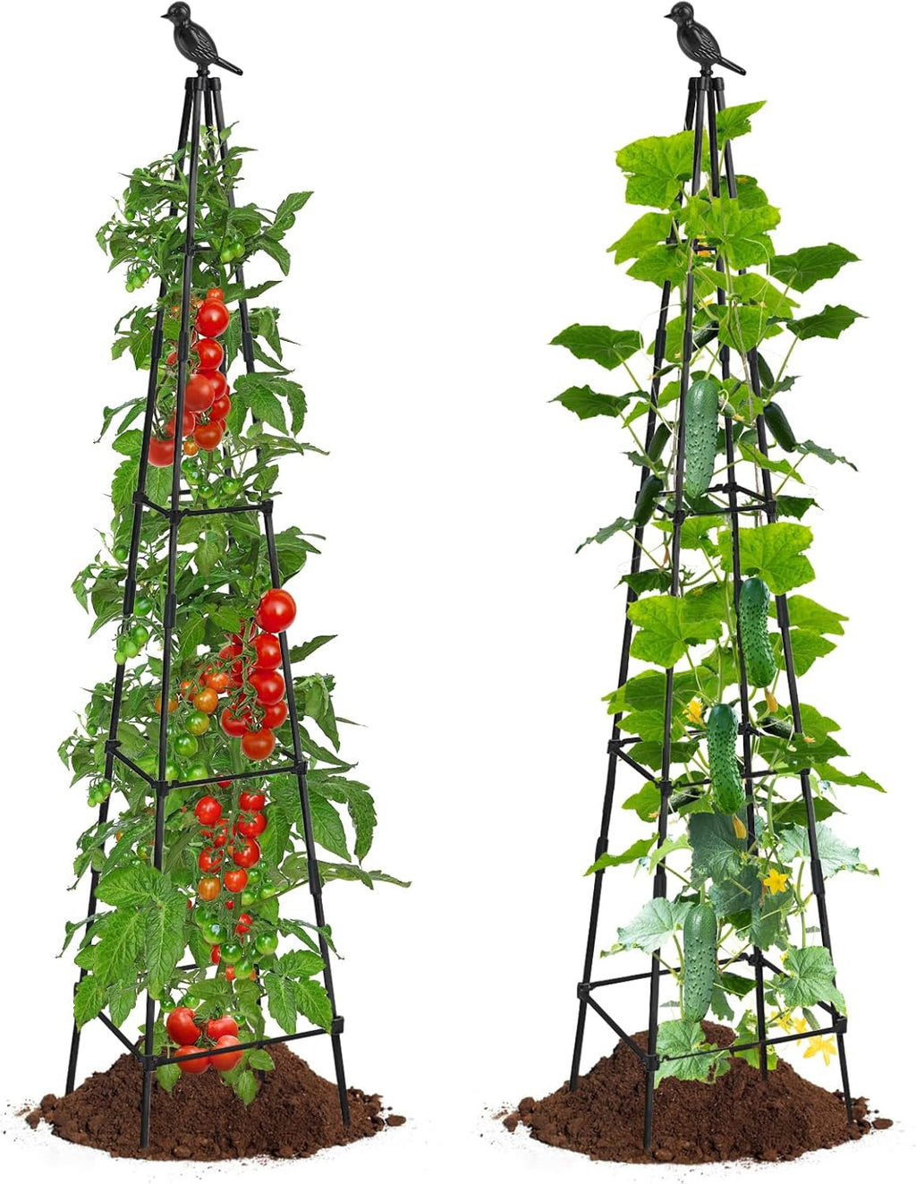 2 Pack Garden Trellis for Climbing Plants Outdoor Indoor Pot 67inch Tall Support for Climbing Vines Vegetables Plants Garden Obelisk Trellis Tomato cage