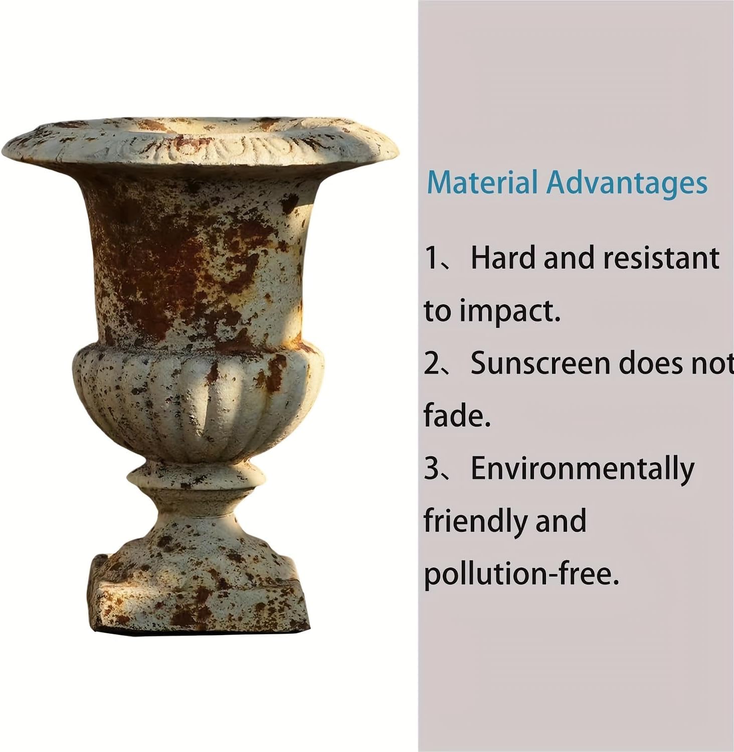 9 inch Retro Flower Pots Outdoor Planters Indoor Decor - Vintage Pots Tree Planter for Outdoors Patio,Garden,Indoor Vase for Office Livingroom Shelf Decor