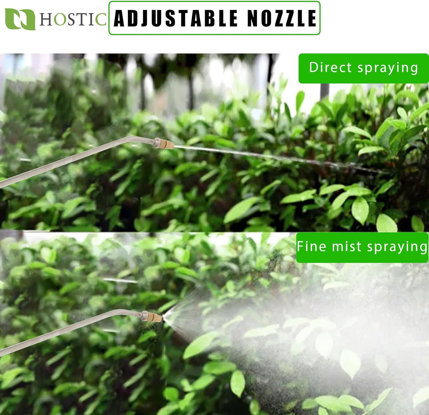 1 Gallon Stainless Steel Sprayer Hand Pump Sprayer with Pressure Gauge Safety Valve Adjustable Nozzle for Gardening Lawn and Cleaning