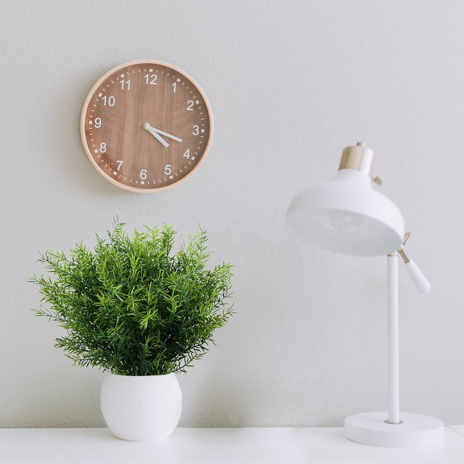 Artificial Plants Flowers Grass Shrubs 8 Pack No Fade Faux Plastic Flowers Outdoor for Farmhouse Garden Porch Patio Indoor Wedding Decoration Greenery Fake Plants uv Resistant