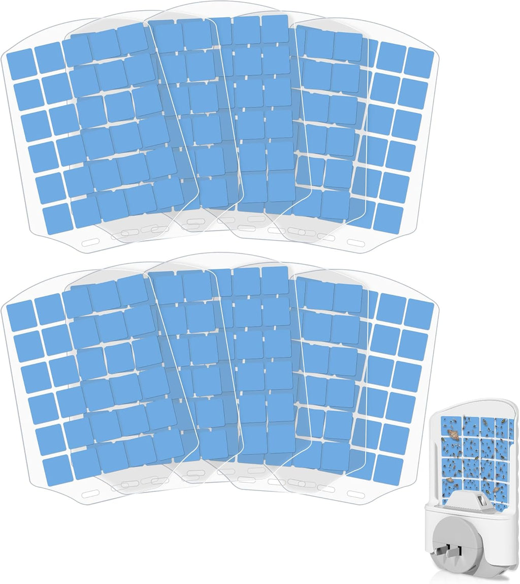 10PCS Refills for WowCatch Flying Insect Trap N386E, Original Super Sticky Cards, High Efficiently Stick Fruit Flies, Gnats, Moths, and Houseflies (Refills Only)