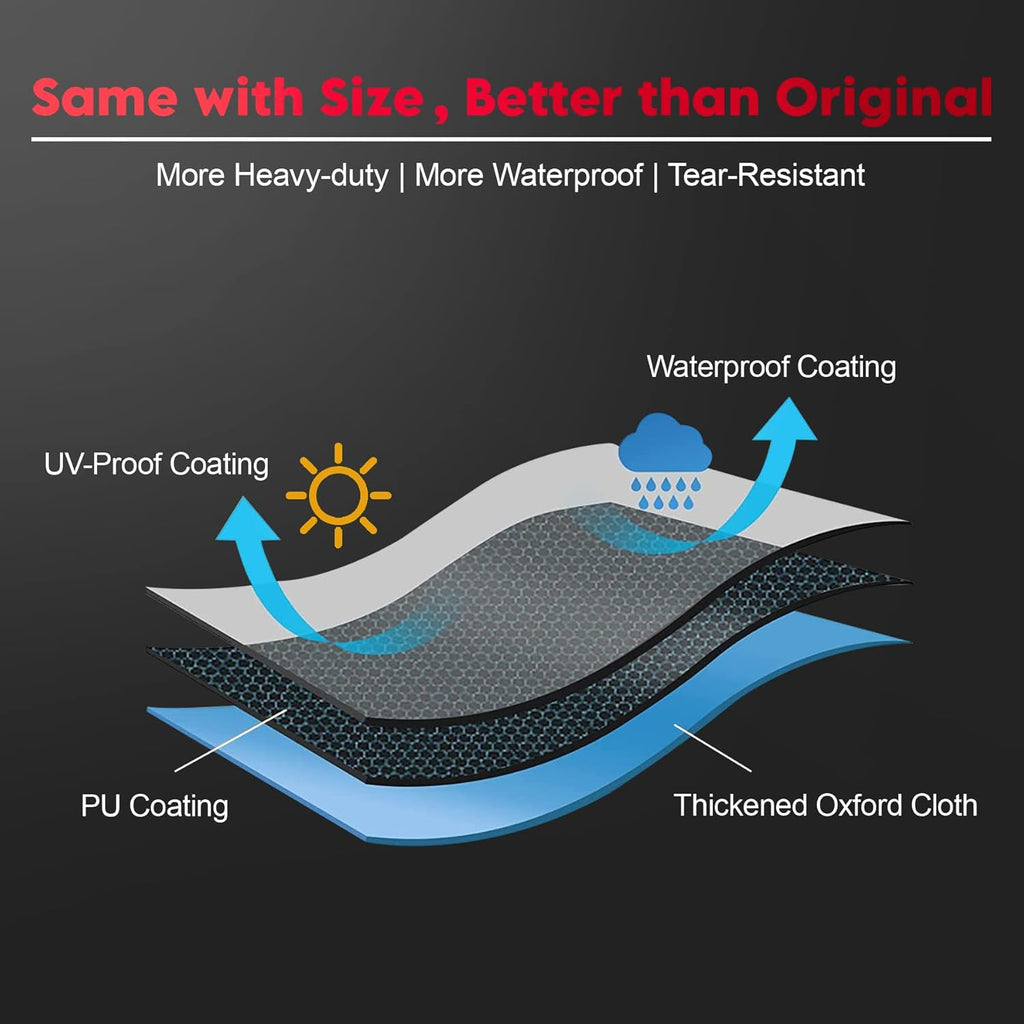 Fire Pit Cover Square 40 Inch - Outdoor Firepit Cover Heavy Duty & Waterproof, 600D Patio Fire Table Cover Gas Fire Pit Accessories Fade & Weather Resistant - 40 x 40 x 20 Inch