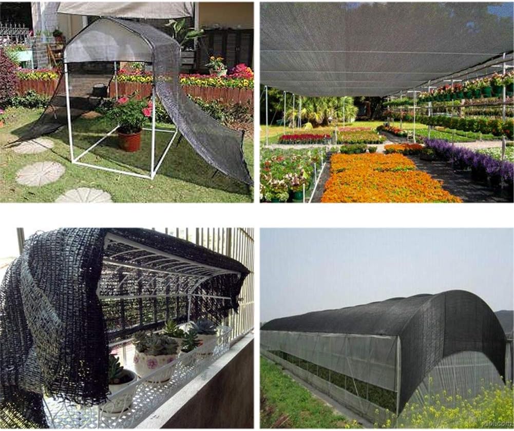 winemana 40% Black Shade Cloth, 20 x 20 FT Durable Mesh Tarp with Grommets, Resistant Garden Sun Shade Netting, Shading Antifreezing for Pergola, Greenhouse, Plants Growing, Chicken Coop