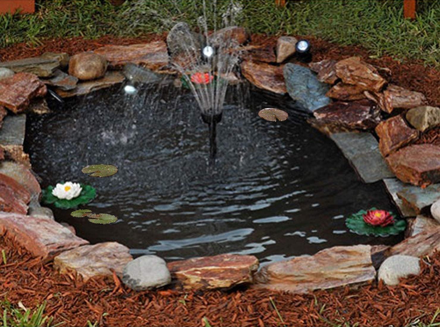 Pond Liner 20 x 25ft 20 mil Pond Liners for Outdoor Ponds, UV Resistant Pond HDPE Liner for Fish Ponds, Pool, Water Features, Fountains, Waterfall and Water Gardens, Black