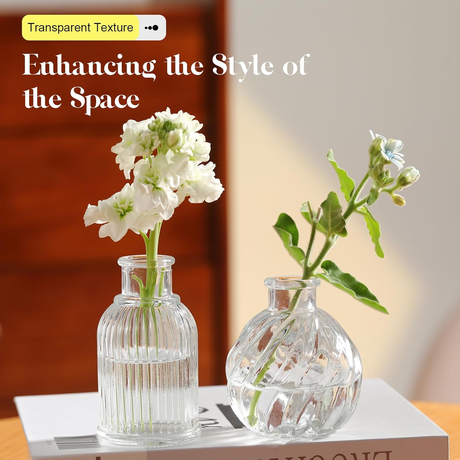 Set of 33 Bud Vases for Flowers, Small Glass Vases for Flowers,Small Vintage Glass Bottles for Rustic Wedding Centerpieces and Home Table Flower Decor