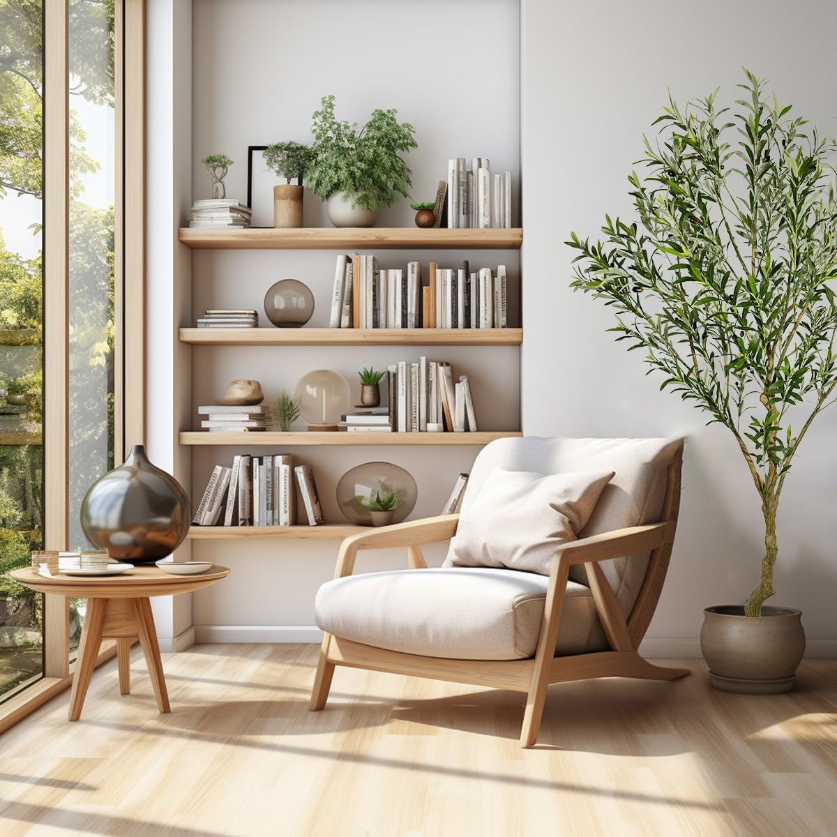 7ft Artificial Olive Tree Fake Tree Interior Decoration Tree Artificial Tree Fauk Tree