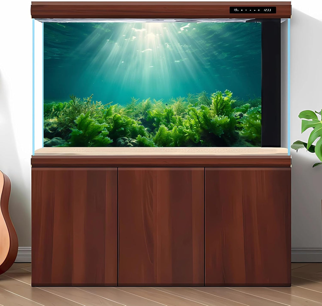 Deep Ocean Fish Tank Background Under The Sea Aquatic Plants Aquarium Background Underwater Corals Sunray Terrarium Backgrounds Tropical Fish Ocean World Aquarium Backgrounds Decorations 30x18in