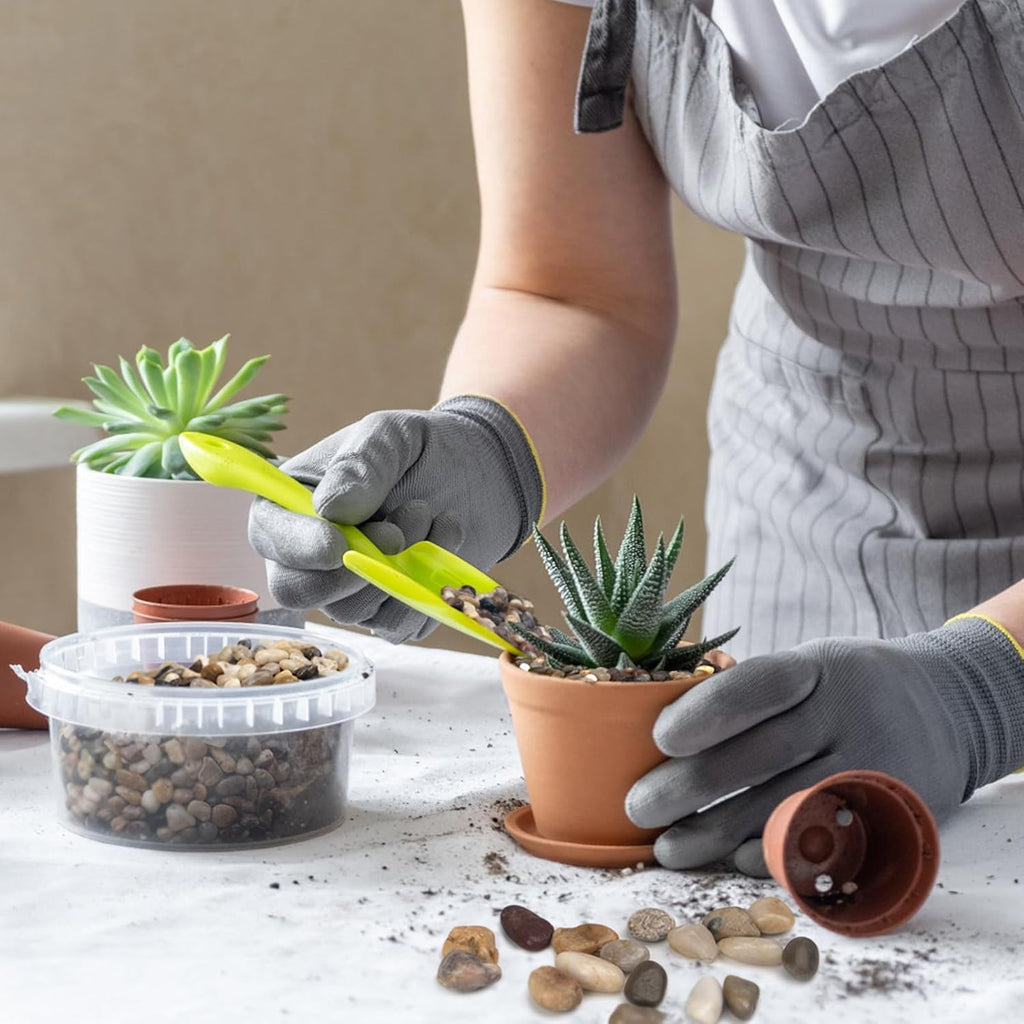 2.5 lbs Pebbles for Indoor Plants, Succulent, Bamboo, Vase, 3/8" Plant Rocks for Pots Indoor, Small River Rocks Decorative Pea Gravel, Highly Polished