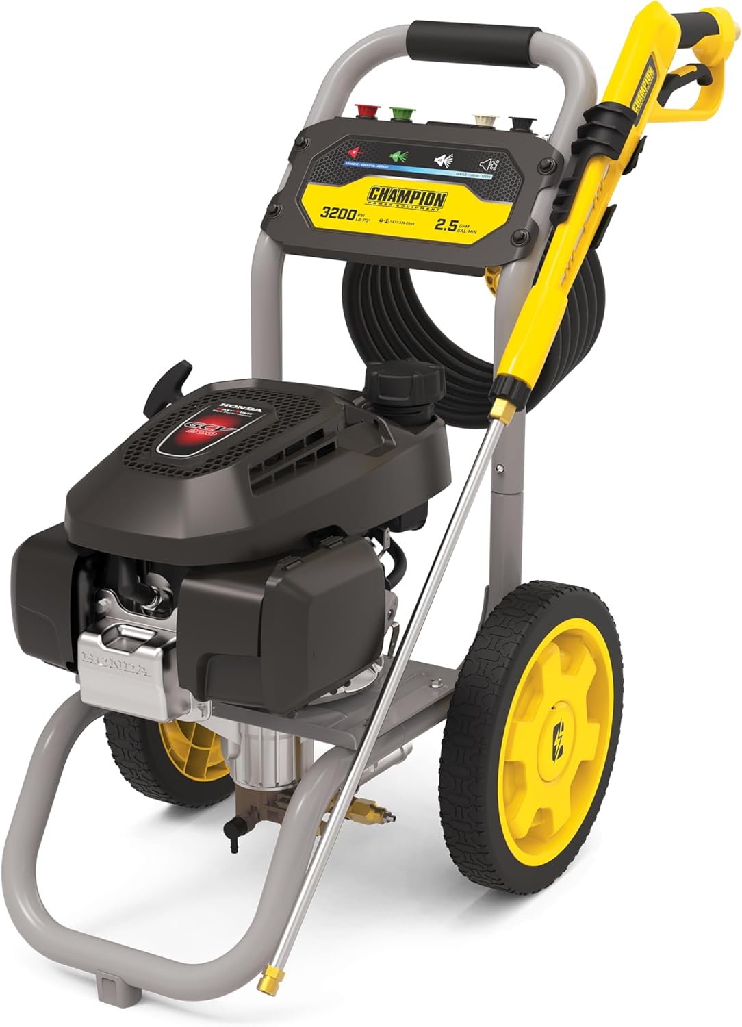 Champion Power Equipment 3200-PSI 2.5-GPM Low Profile Gas Pressure Washer with Honda Engine