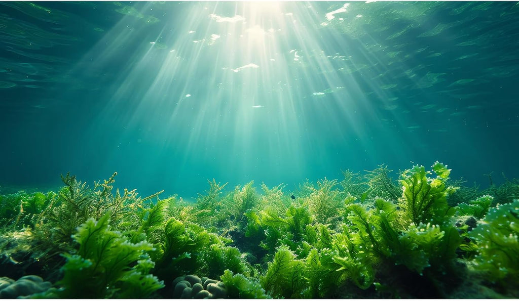 Deep Ocean Fish Tank Background Under The Sea Aquatic Plants Aquarium Background Underwater Corals Sunray Terrarium Backgrounds Tropical Fish Ocean World Aquarium Backgrounds Decorations 48x20in