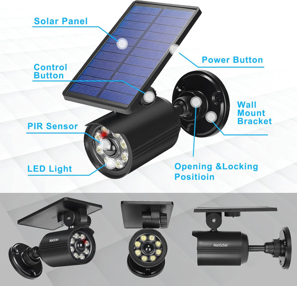 Solar Lights Outdoor Motion Sensor Flood Lights IP67 Waterproof 3600mAh Security Light for Front Door,Garage, Driveway, Yard, Deck(2pack)