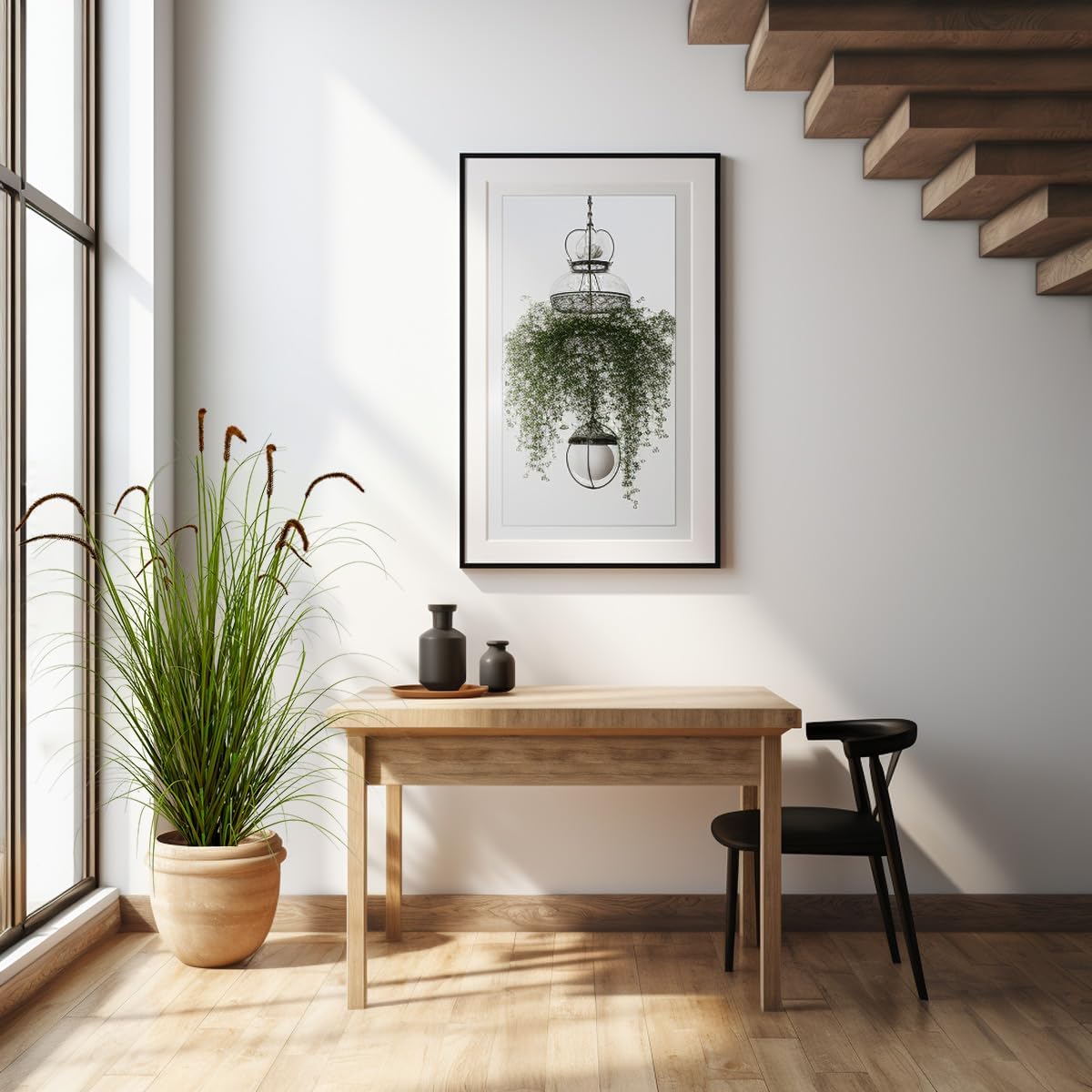 Artificial Plant 5ft(2pack) Tall Artificial Grass Plant,Faux Plants Indoor Home Decorative Artificial Plants & Flowers in Pot Fake Plant, House Plant Indoor