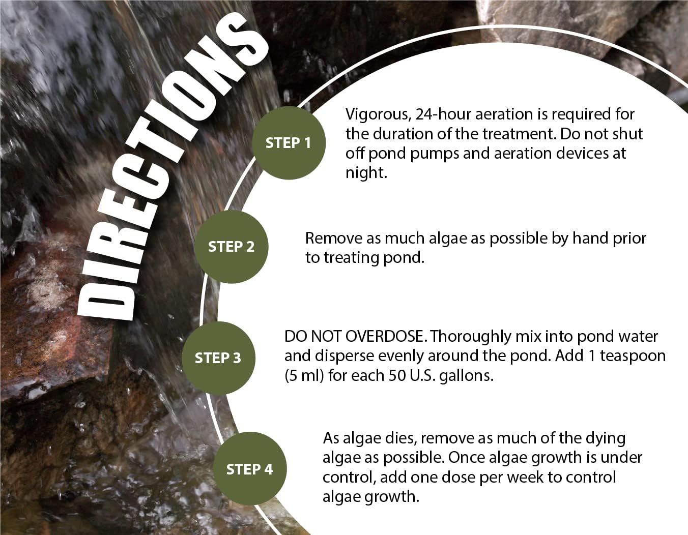 Bloom Buster Algae Control for Fish Ponds & Water Gardens - 32 Ounces - Safe for Koi Fish, Goldfish & Plants - Controls Algae in Ponds & Water Features, EPA Registered
