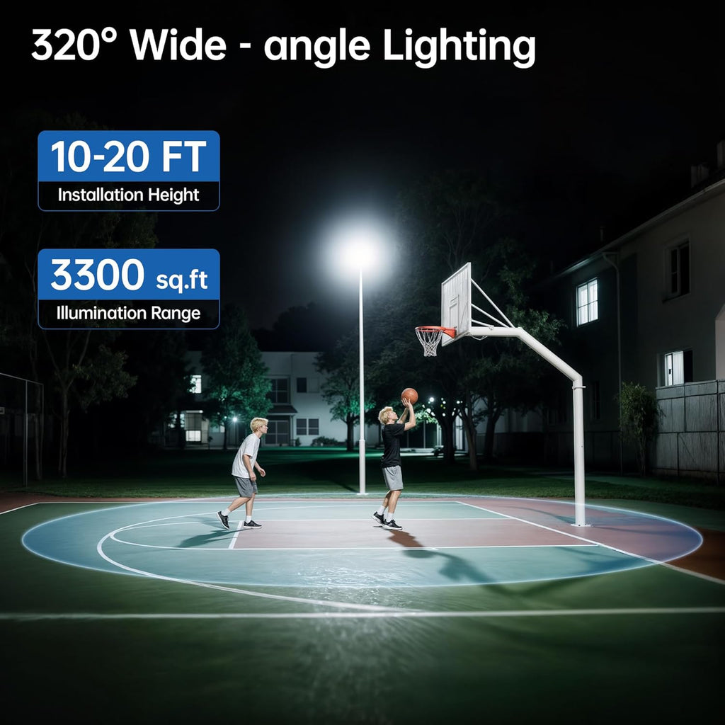 10000W Solar Street Lights Outdoor – 7000K LED Solar Lights Waterproof Dusk to Dawn with Motion Sensor & Remote, Commercial Solar Powered Parking Lot Lights for Yard, Garage, Outside (1 Pack)