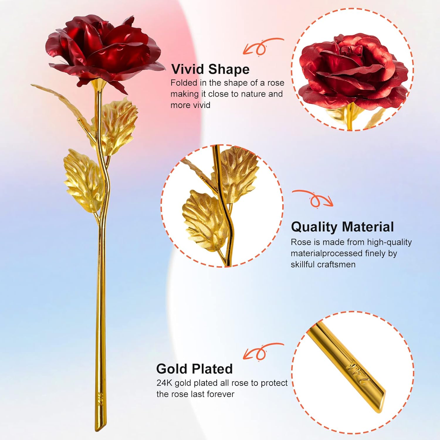 Mothers Day Mom Gifts for Women Birthday Gifts for Women Galaxy Rose Glass Flowers Forever Eternal Roses Artificial Flowers Gifts for Grandma Wife Daughter