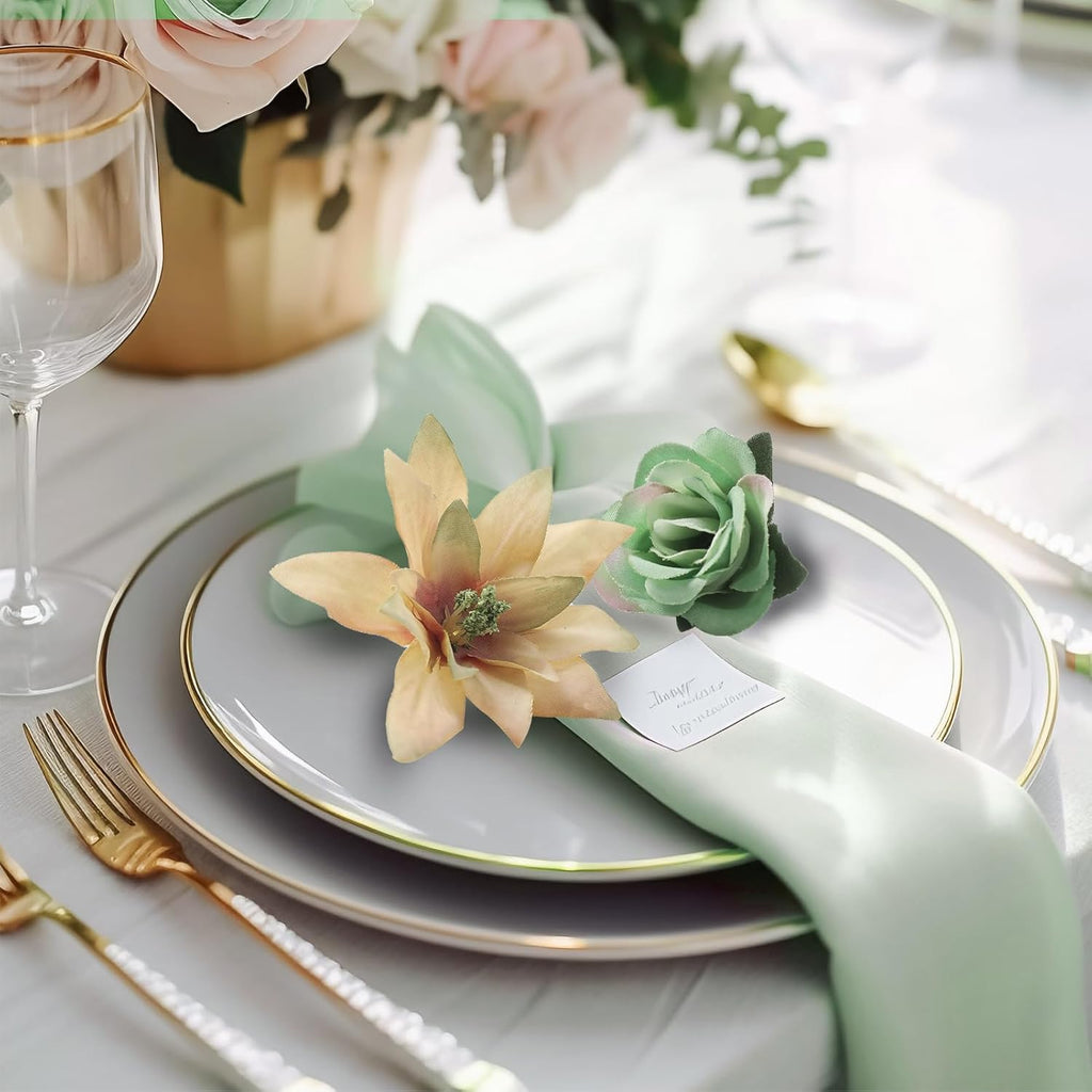 Serra Flora Realistic Mini Silk Flower Heads – Multicolor Daisy Rose Artificial Flower for Wedding Garland, DIY Crafts & Home Decor