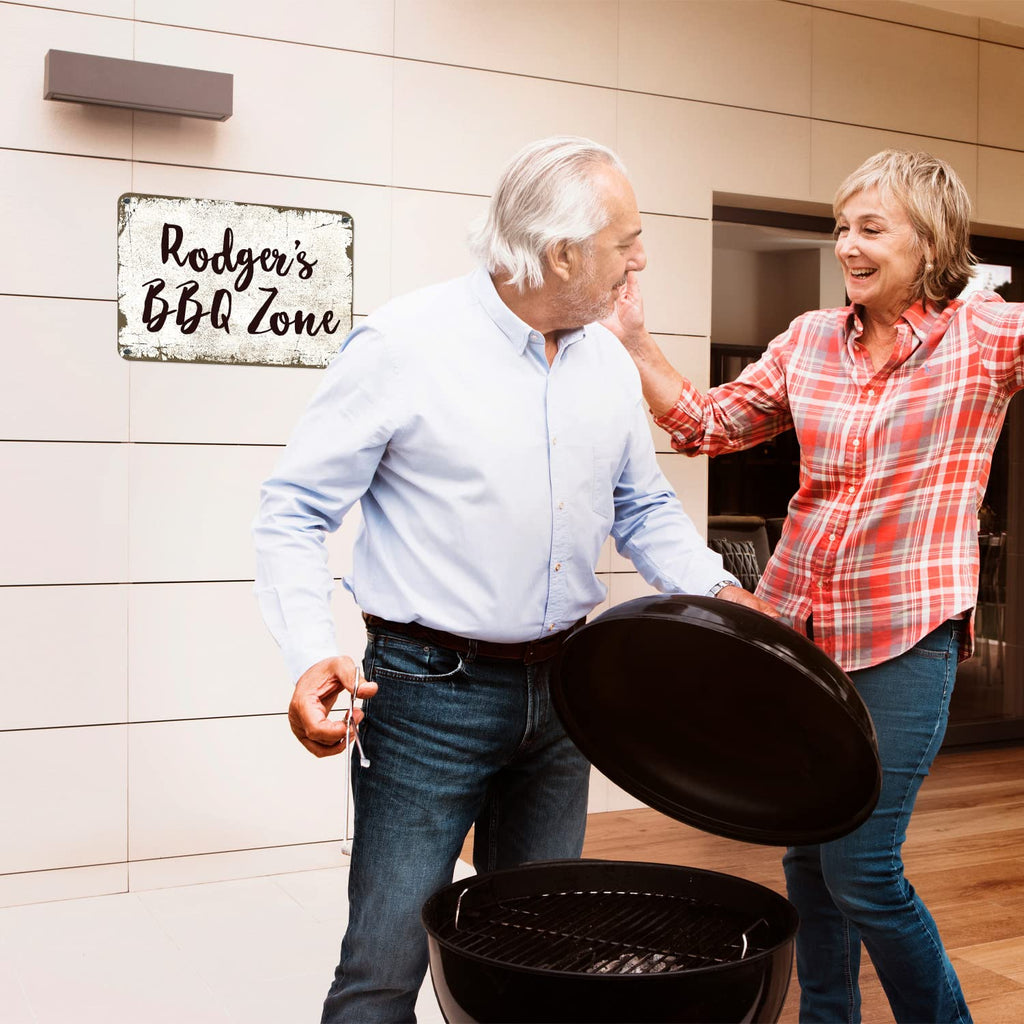 Rustic Custom Sign, Personalized Metal Signs, Gift for Him Men Dad, Man Cave, Indoor and Outdoor Use 10x7 Inches, ACM, Fade Resistant, Made in the USA