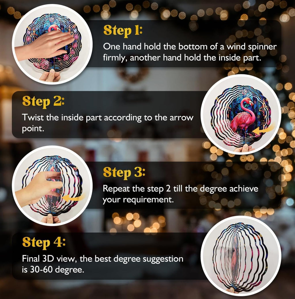 Shih Tzu Yard and Garden Wind Spinner, Unique 3D Hanging Shih Tzu Wind Spinner (Blue)