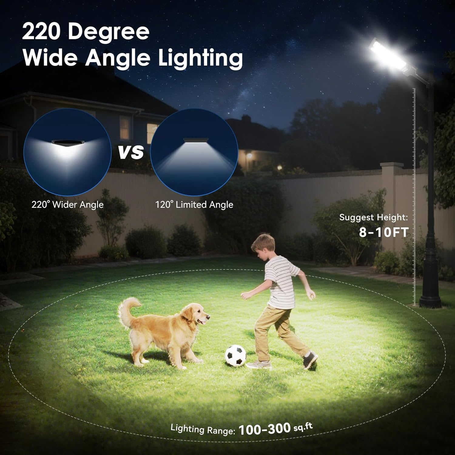 Solar Lights Outdoor Waterproof, 6500K 13000LM LED Dusk to Dawn Solar Street Light, Solar-Powered Flood Lights with Motion Sensor and Remote Control, Solares Parking Lot Light for Yard Walkway, 6-Pack