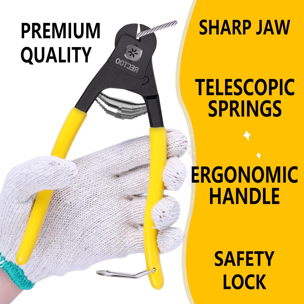 1000FT 1/8" T316 Stainless Steel Cable with Cutter, 7x7 Strands Aircraft Wire Rope for Deck Railing, Stair Handrail, Porch Fence, High Strength for Indoor and Outdoor Use