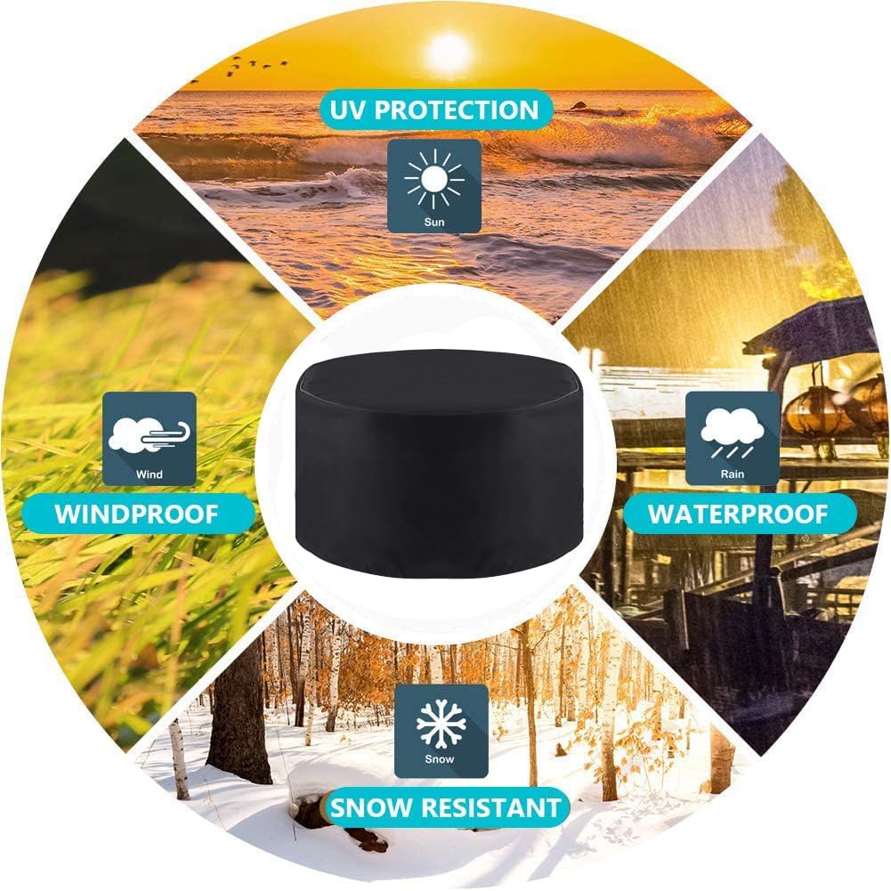 Fire Pit Cover for Outland Firebowl 893 Deluxe Outdoor Portable Propane Gas Fire Pit, Fit for Outland Firebowl 823 870, 22"