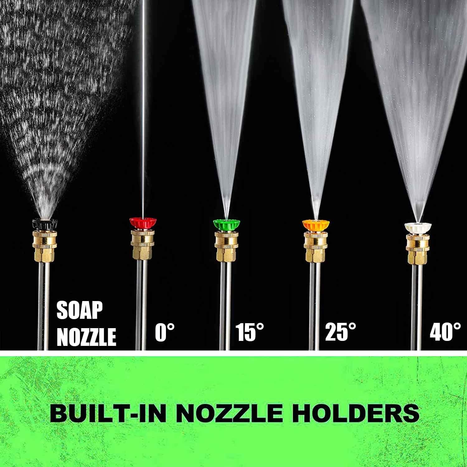 4200PSI Gas Pressure Washer, 4.0GPM Heavy Duty Power Washer with 212CC 7.0 HP, 5 Nozzles, 25ft Hose & 0.5Gal Soap Tank,for Cleaning Car Driveways Fence Furniture, EPA/CARB/ETL Compliant (Black)