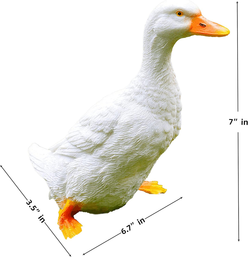 Coolboy Real Duck Figurine - Indoor/Outdoor Resin Animal Statue, Perfect for Garden Decoration