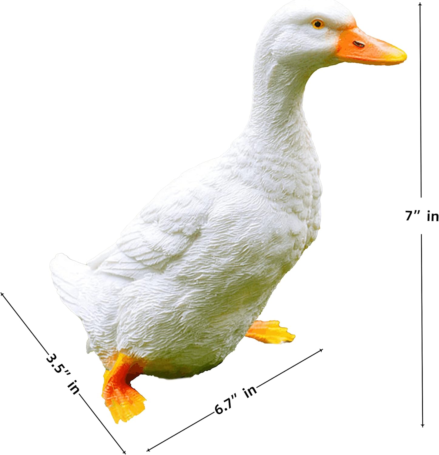 Coolboy Real Duck Figurine - Indoor/Outdoor Resin Animal Statue, Perfect for Garden Decoration
