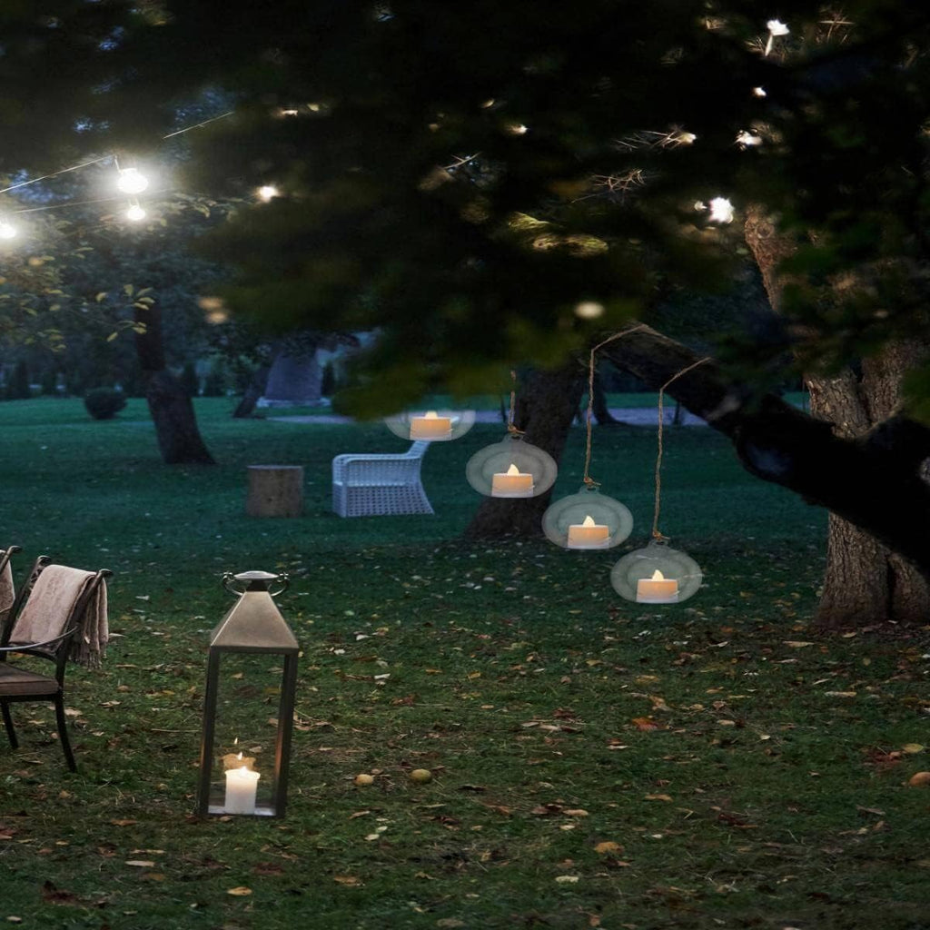 Hanging Glass Candle Holder, Globe Glass Tea Light Holder, Hanging Glass Vase, Flower Plants Terrarium, Glass Orbs Container, Micro Landscape DIY for Home, Office, Wedding (2.36" 12Pcs)