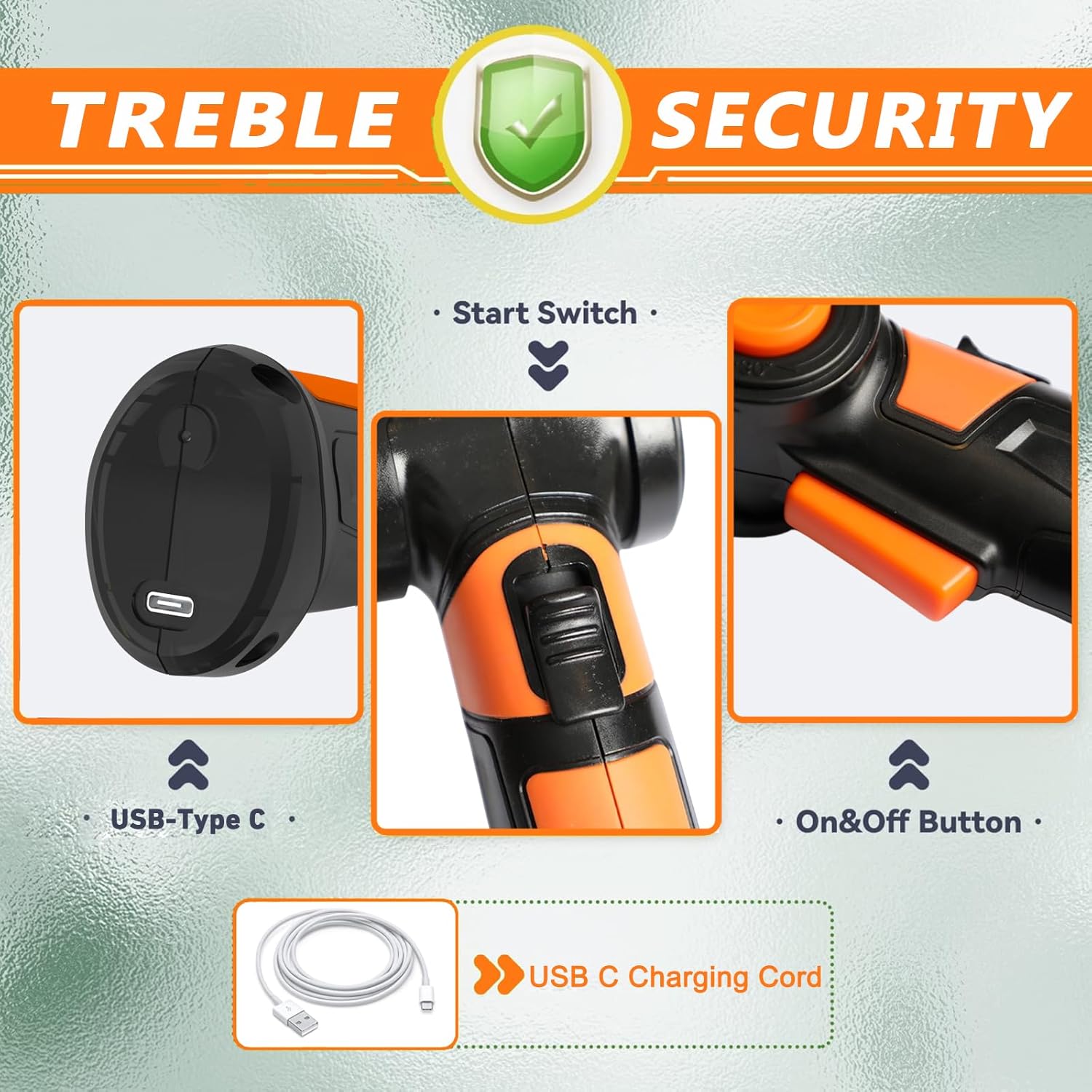 GARCARE 2 in 1 Grass Shear Cordless 7.2V Bush Timmer Handheld Grass Cutter for Shrub, Garden and Lawn Built-in 1500mAh Lithium Battery with 60min Fast Charger