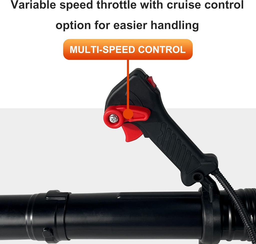 Backpack Gas Leaf Blower,76CC,660CFM,200MPH,4 Stroke Air Cooling Gas Backpack Grass Blower,Snow Blower EPA Compliant