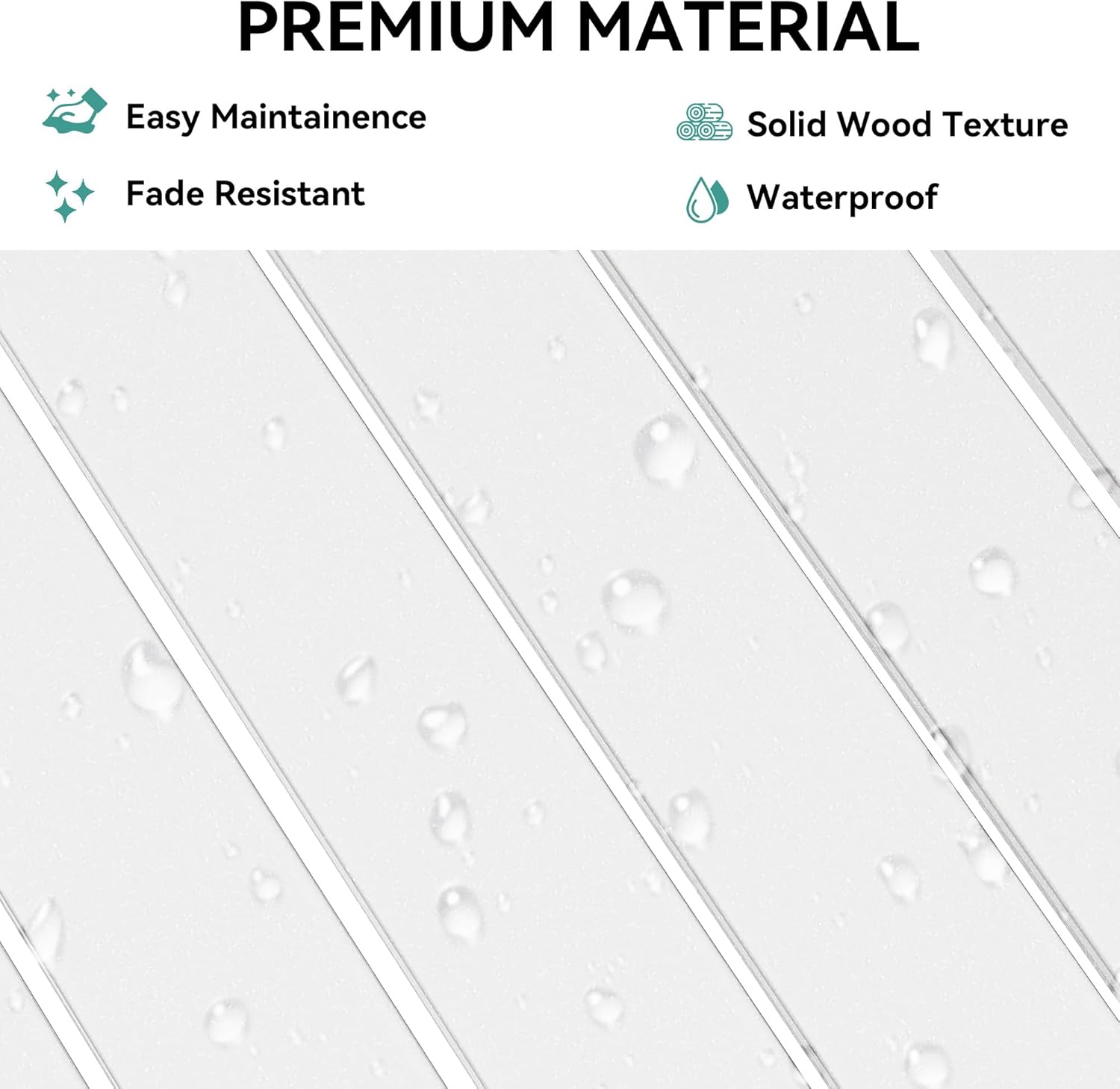 YITAHOME Garden Bench, All Weather Outdoor Bench for 2-3 Persons, Fade/Rot Resistance Patio Benches for Park, Porch, Patio & Backyard (White)