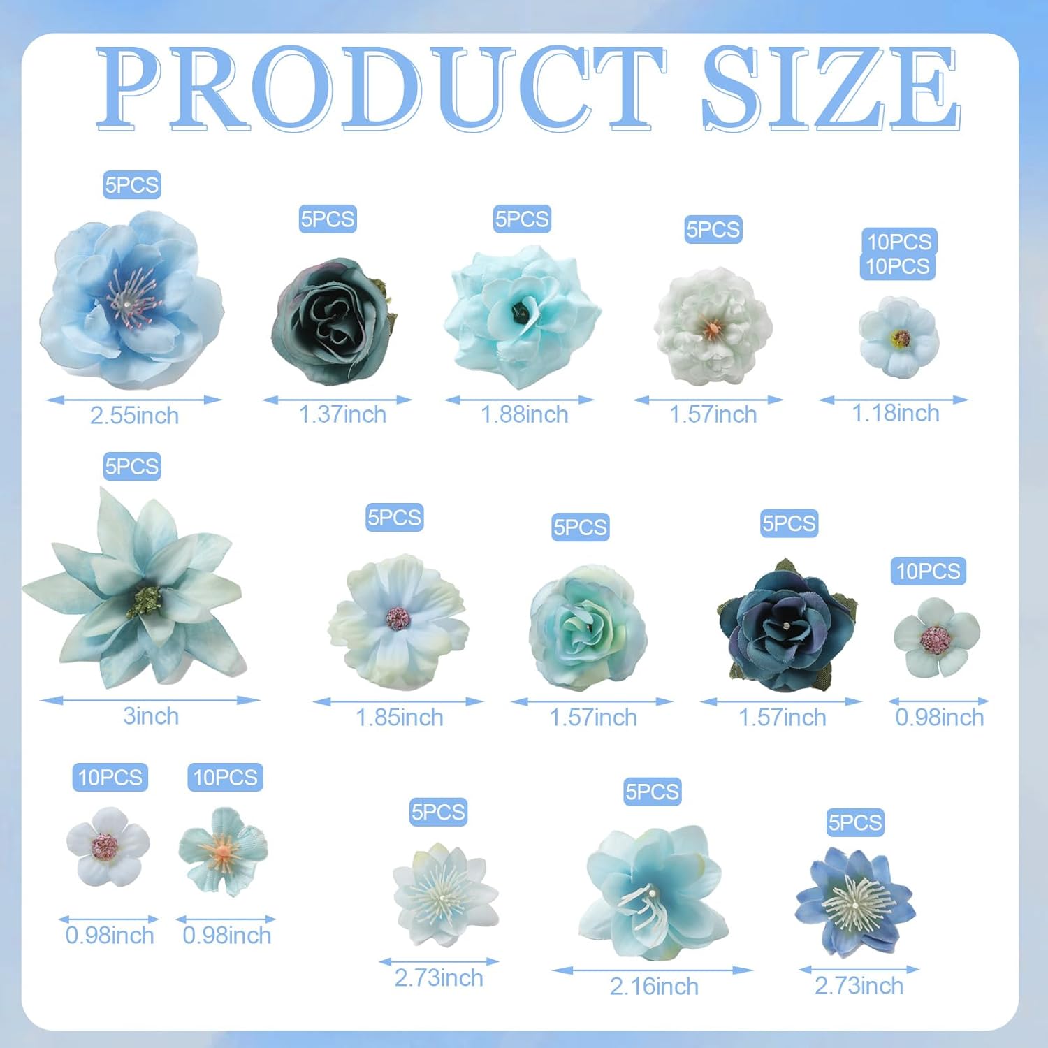 Serra Flora Realistic Mini Silk Flower Heads Set – Multicolor Daisy & Rose Artificial Flowers for Outdoor Wedding Garlands, DIY Crafts & Home Decor Accents