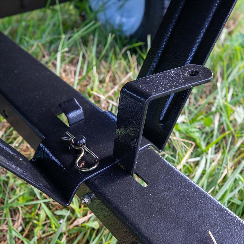 Titan Attachments 650 LB (10 Cu. Ft.) Economy Tow-Behind Poly Dump Cart for Lawn