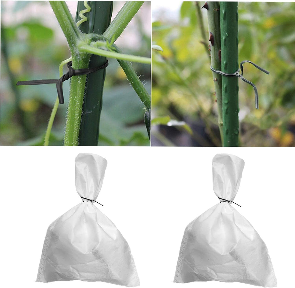 1000 pcs 10 inch Black Cable Twist Ties Plastic Twist Ties with Rugged Metal Innercores Reusable Fastening Cable Cord Wire Ties