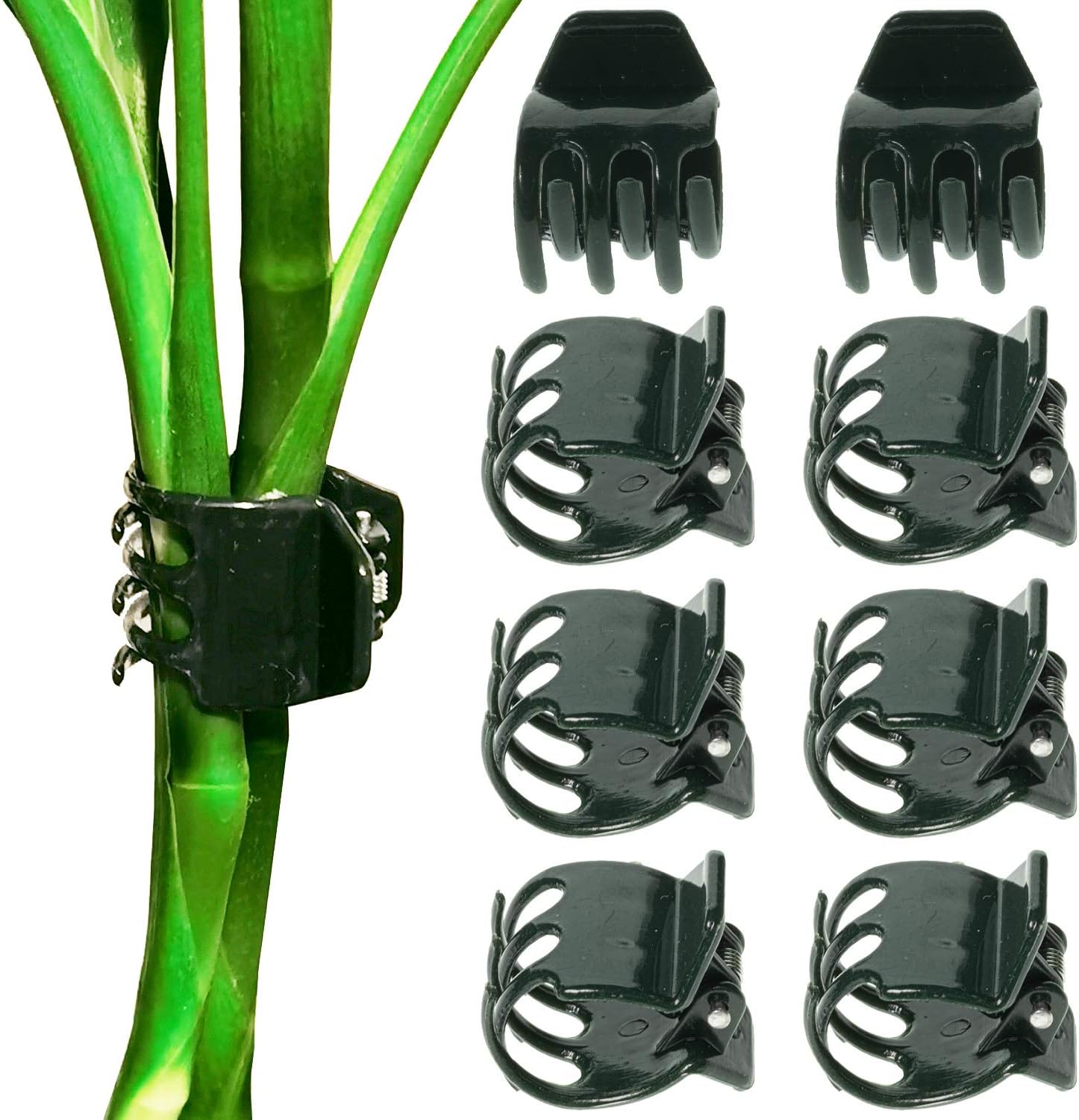 BEADNOVA Plant Clips 50Pcs Large Orchid Clips for Orchid Support Plant Support Flower Vine (2cm, 50PCS)