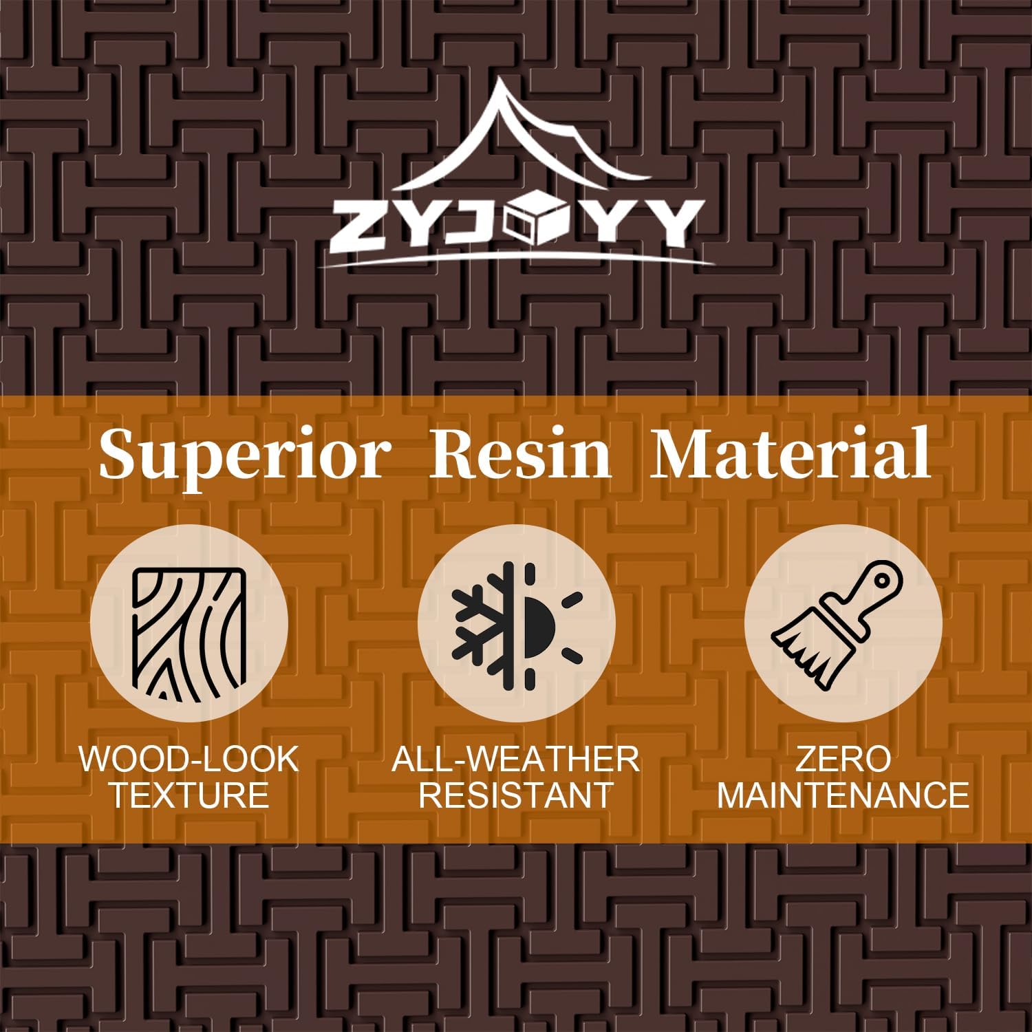 90 Gallon Resin Deck Box, Weatherproof Outdoor Storage Box for Patio, Garden, Pool, and Yard, Lockable Waterproof Bin for Tools, Cushions, and Accessories, Brown