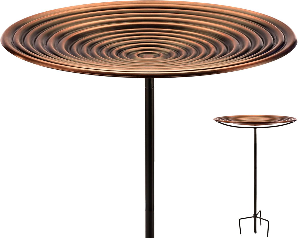 Good Directions Ripples Bird Bath on Garden Pole 18"